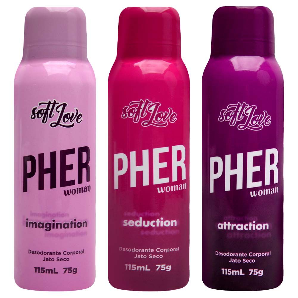 Desodorante Pher Perfume Aerosol Feromonios 115ML